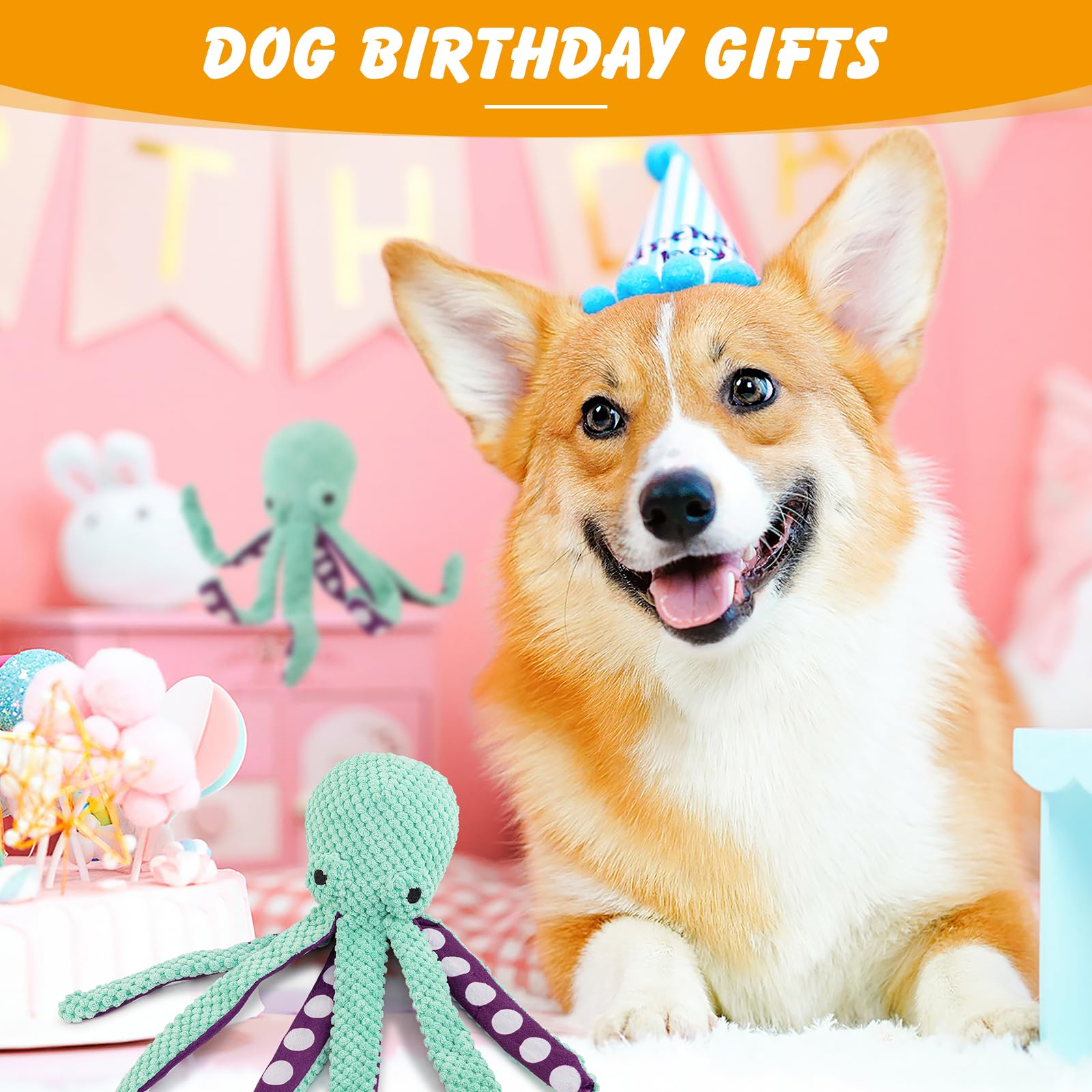 Lanjue octopus dog toy makes a thoughtful puppy birthday or holiday gift