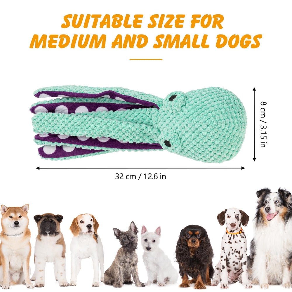 Lanjue octopus dog toy with squeaky head to attract dogs during training