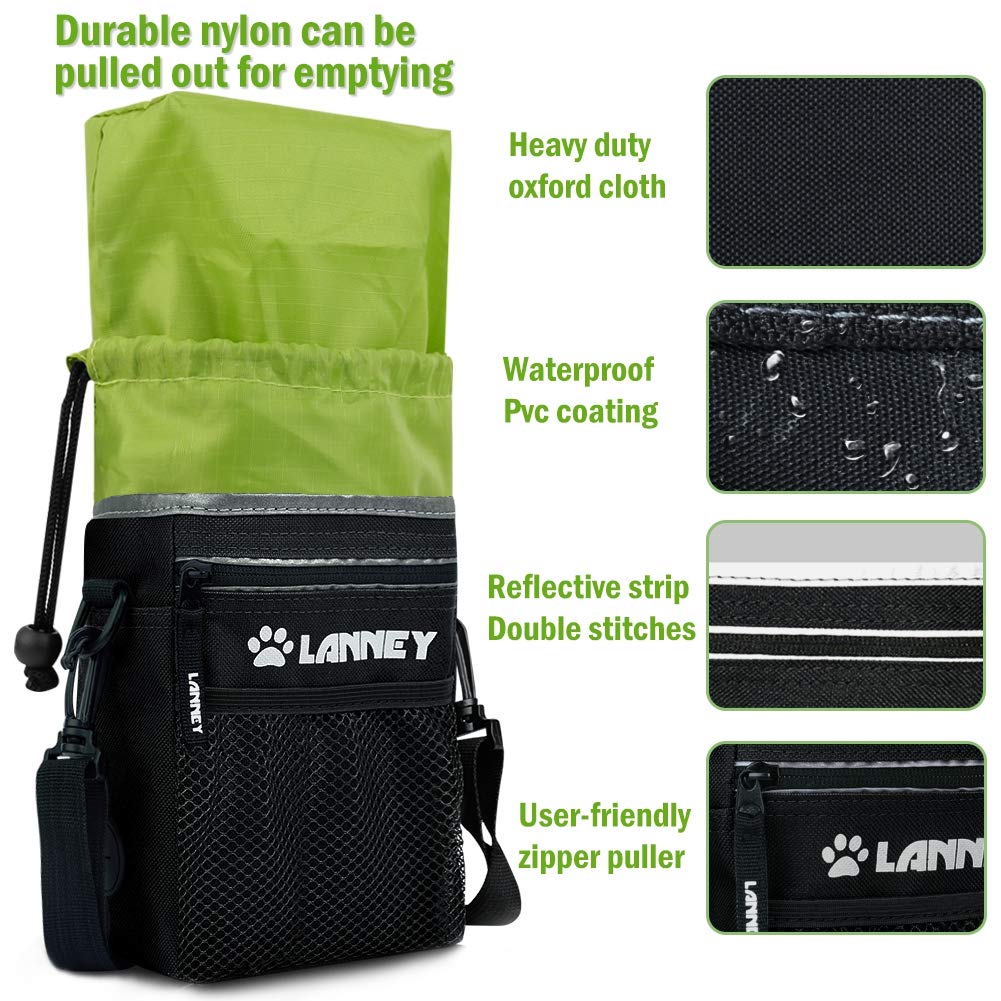 LANNEY dog treat pouch waist belt keeps essentials close on walks.