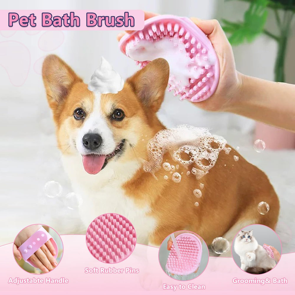 Lanswood rubber bath brush with ring handle delivers a soothing massage