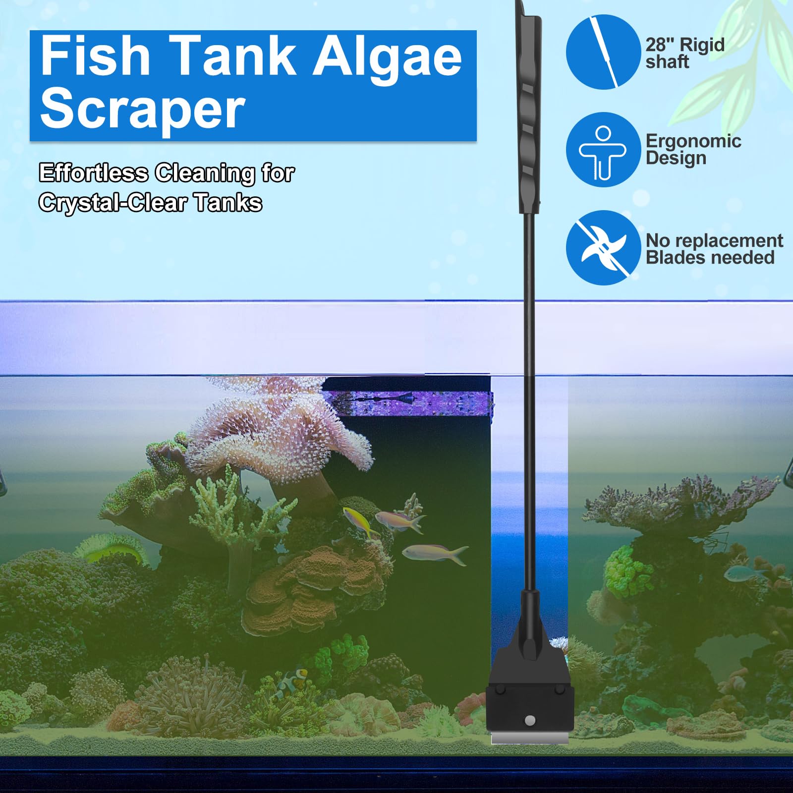 Lanswood four-piece kit saves time by combining essential aquarium cleaning tools
