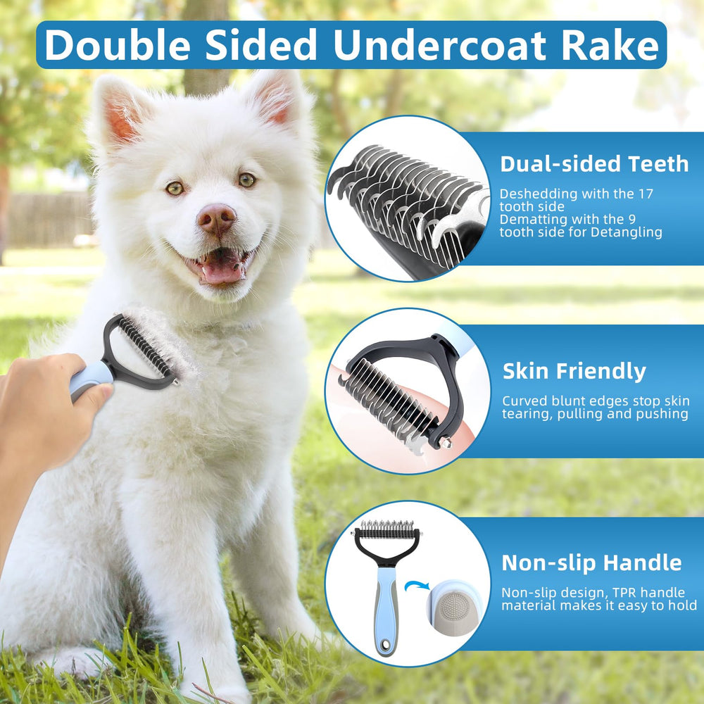 Lanswood flea comb for addressing flea presence during grooming