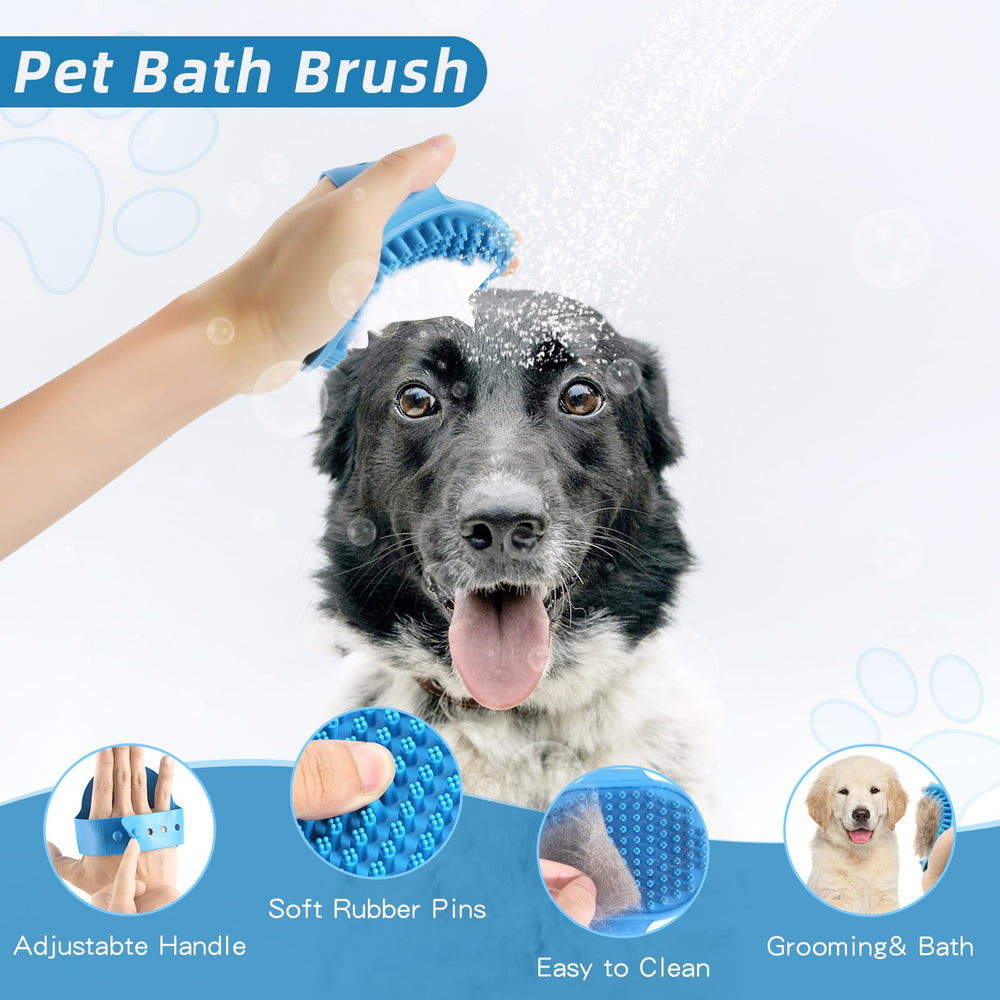 Lanswood rubber bath brush with adjustable ring handle for comfortable baths