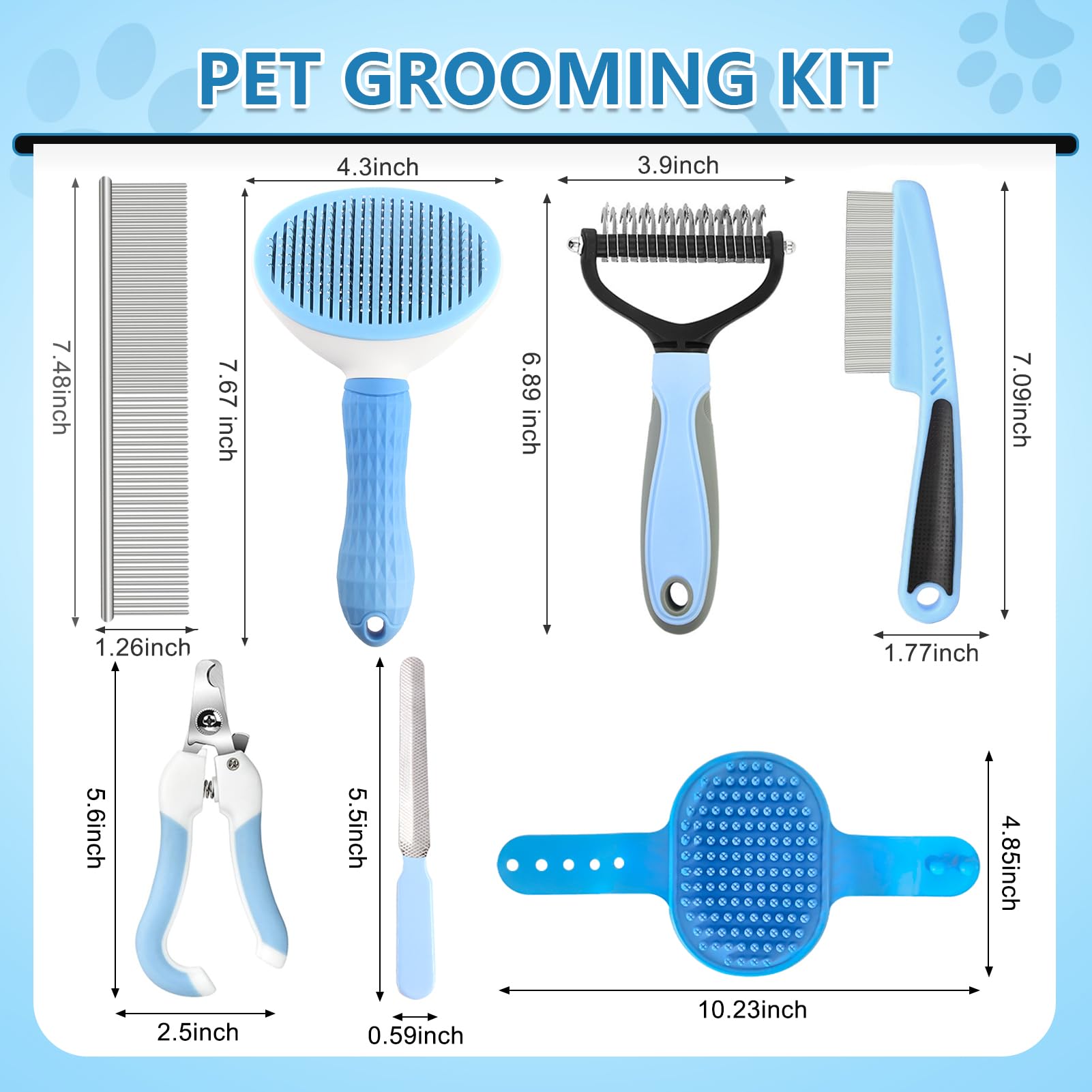 Lanswood undercoat dematting comb easing knots for smoother coat