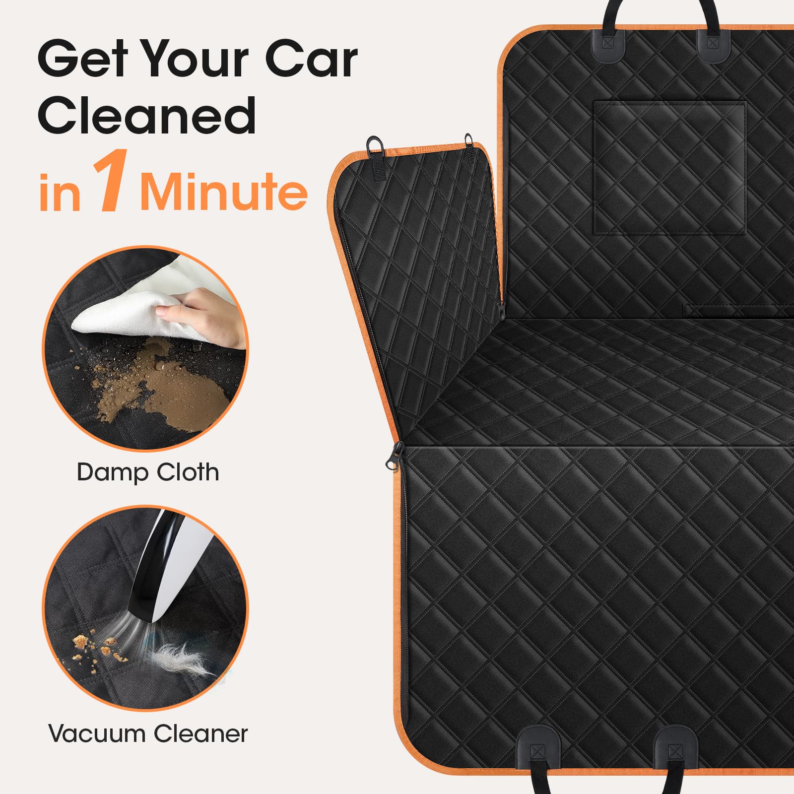 Lantoo waterproof lining keeps interiors dry during muddy or rainy trips.
