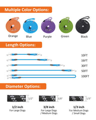 Lanwandeng long dog leash 30ft ready for relaxed park walks and training