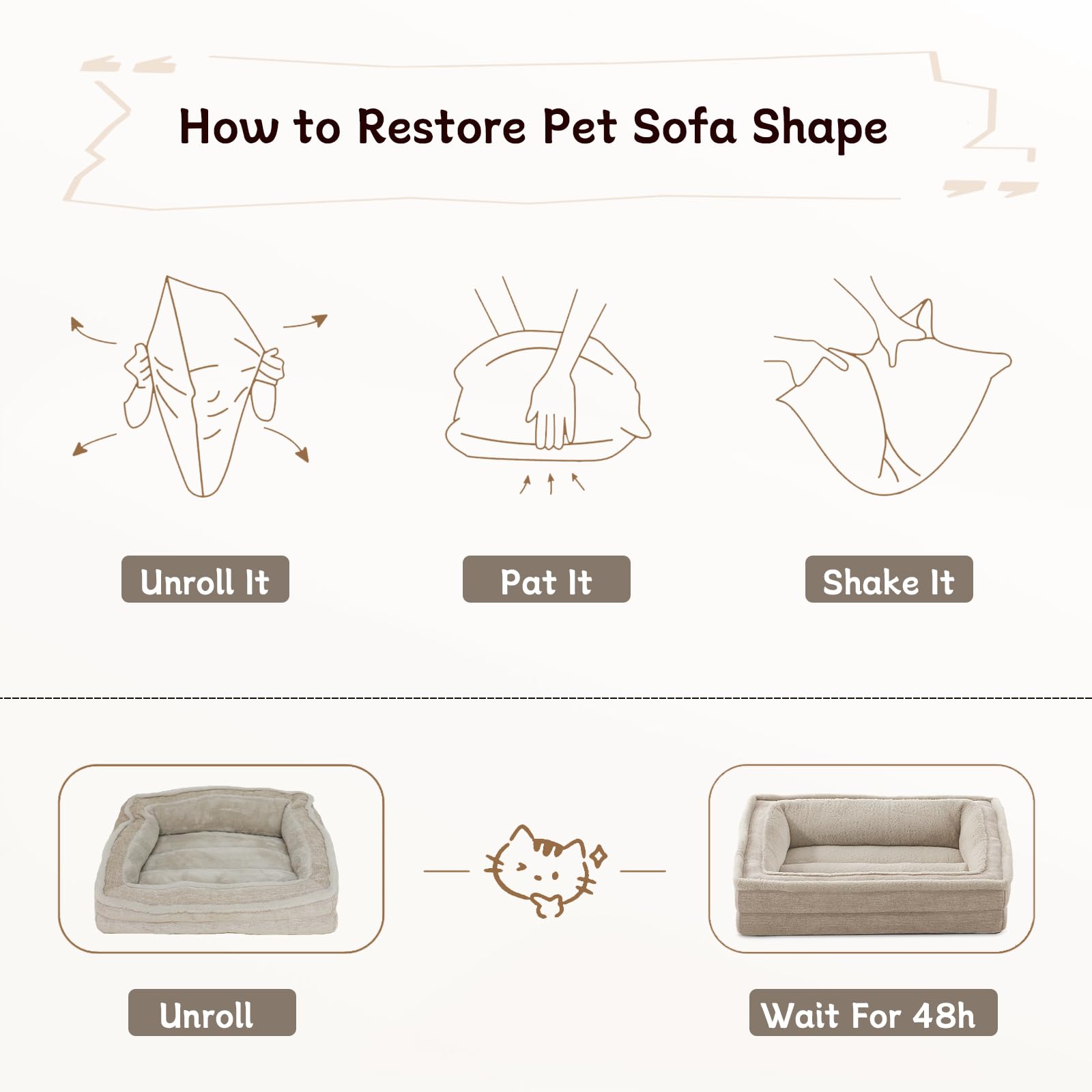 Laojin Balhen ideal para siestas de mascotas pequeñas.