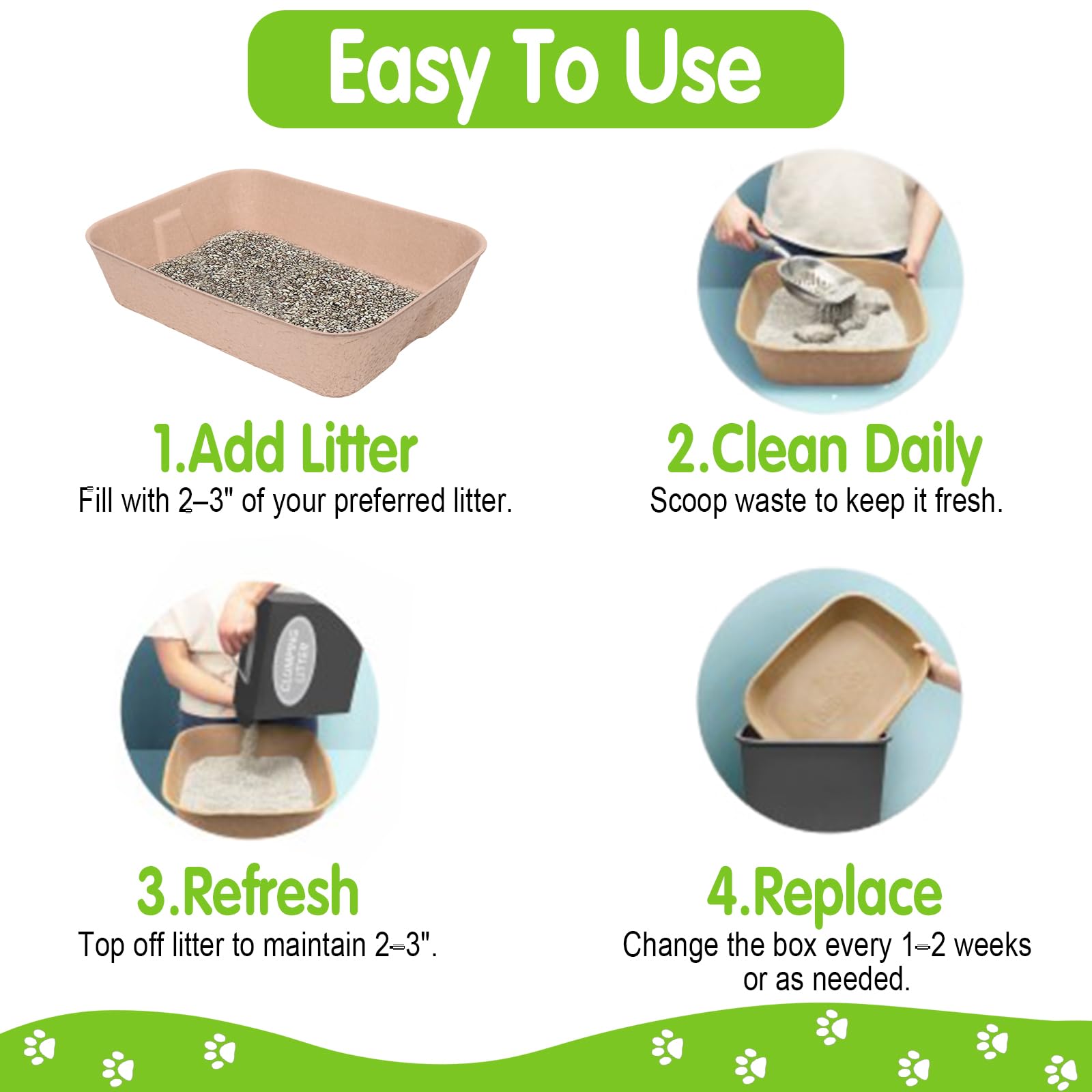 LAPEQQIOJEJ disposable liner compatibility with hooded litter boxes