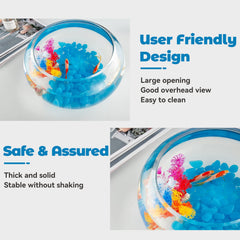 LAQUAL high white glass delivers a crisp, unobstructed view of aquatic life.