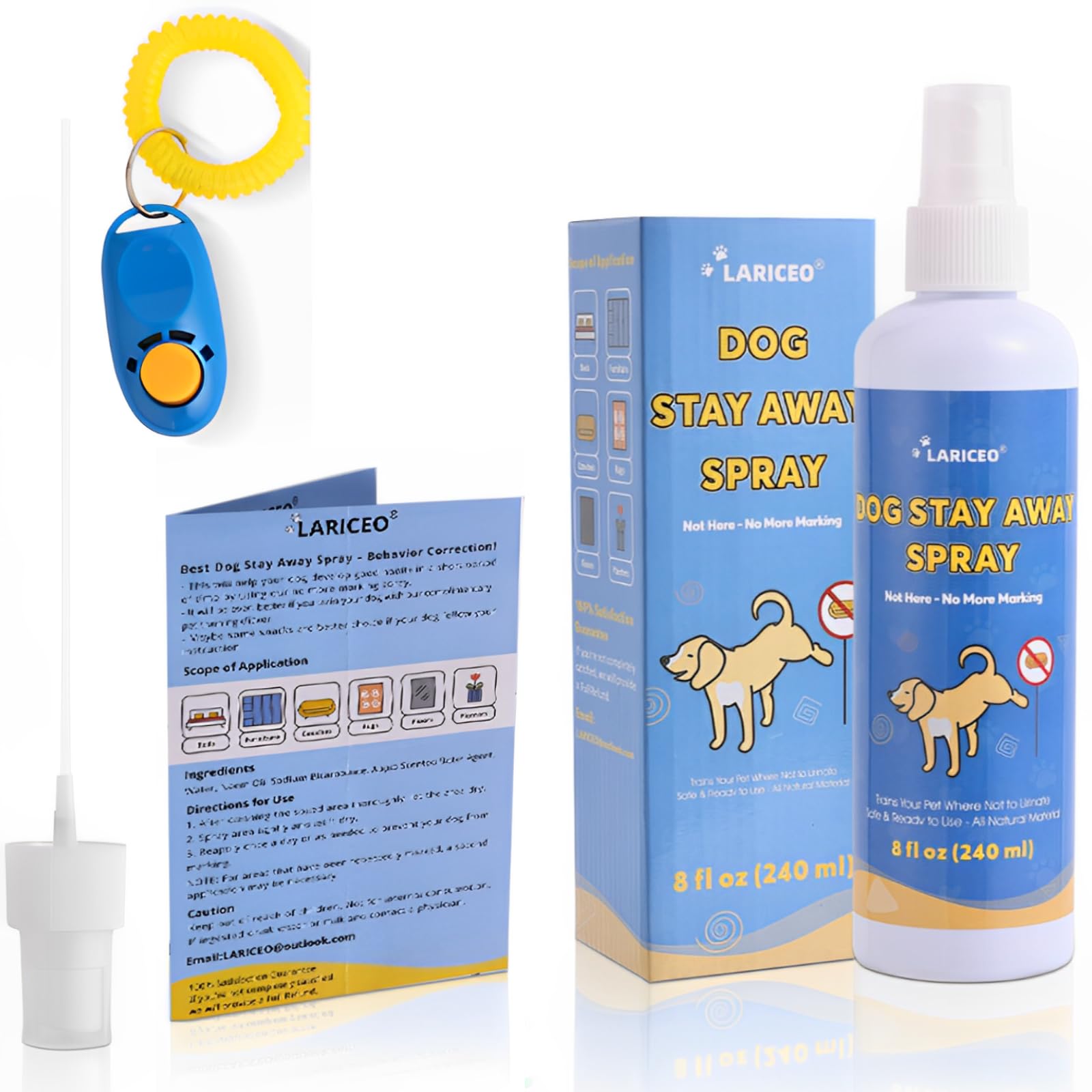 LARICEO dog not here pee bottle for training and marking reduction