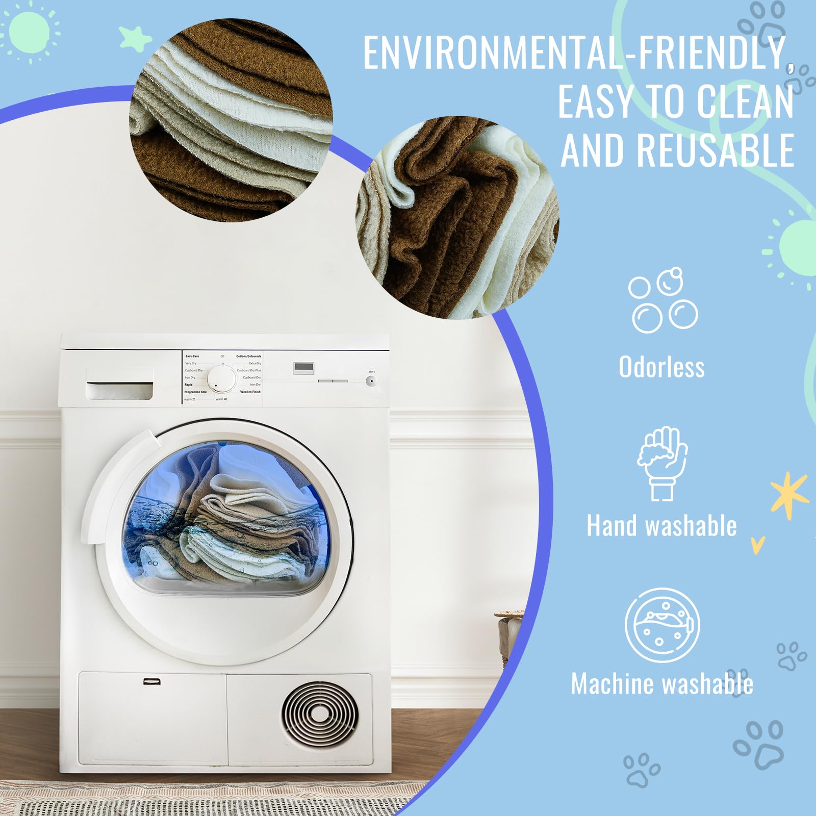 Larimuer Snuffle Ball washable and easy to care for after play