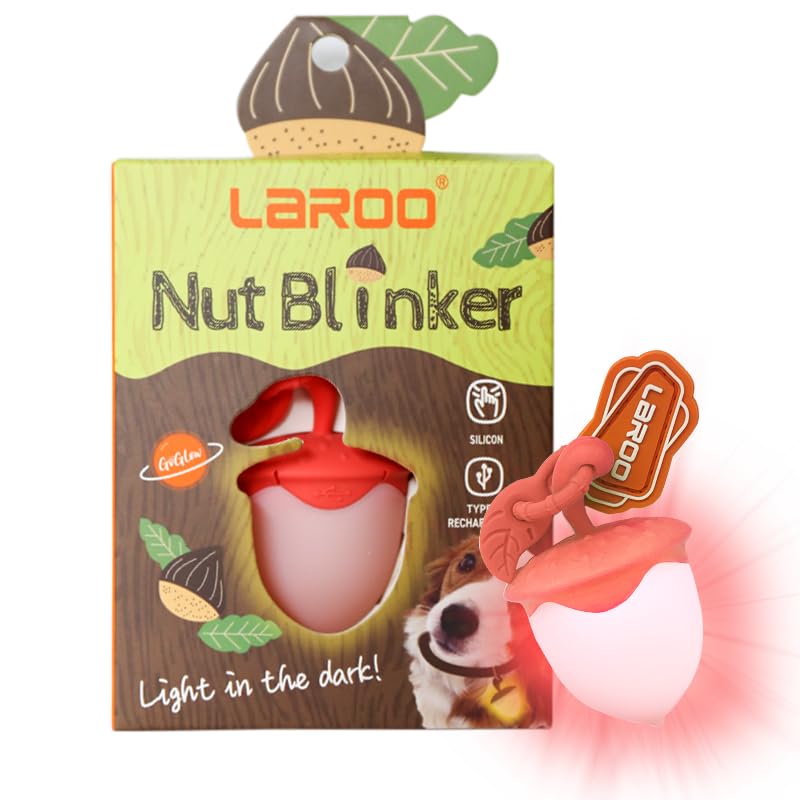 LaRoo pink collar light is ideal for camping and night strolls.