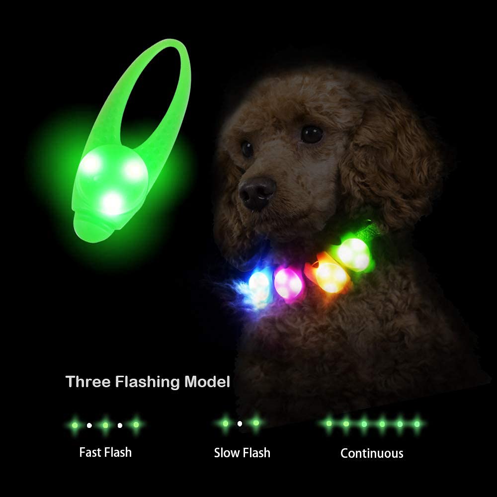 LaRoo LED dog collar light green on-collar improves visibility during evening strolls