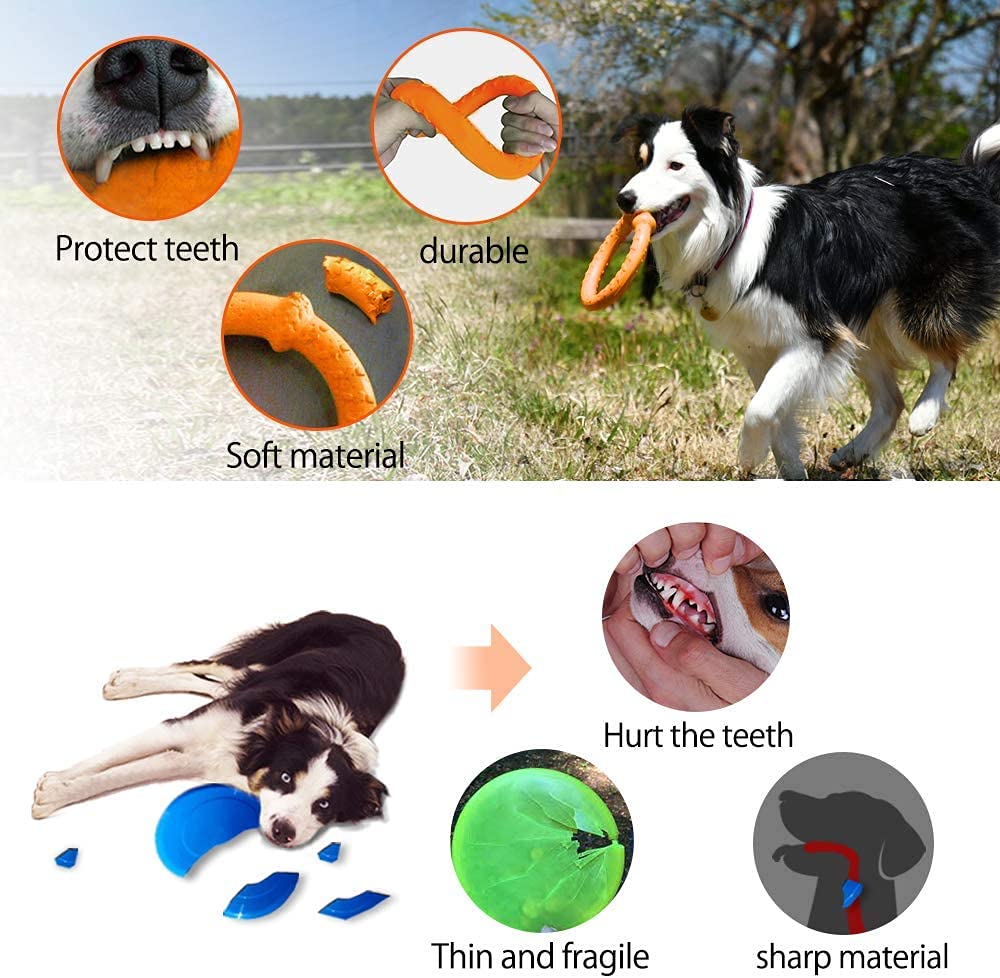 LaRoo easy-clean dog toy ready to rinse after outdoor play