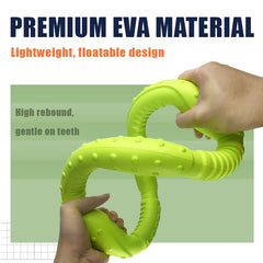 LaRoo ring tug toy orange for interactive play