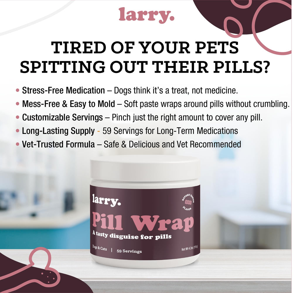 Larry Bacon Pill Wrap close-up texture preserves freshness and taste