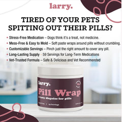 Larry Bacon Pill Wrap close-up texture preserves freshness and taste