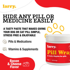 Larry Cheese-Bacon Pill Wrap served as a treat-like medicating moment for dogs