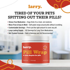 Larry Pill Wrap demonstrates an airtight seal that masks bitter medicine.