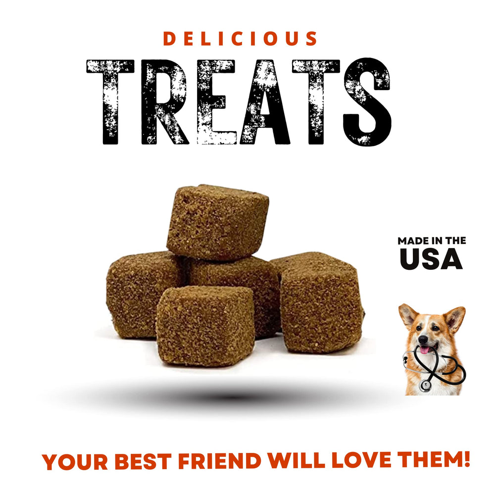 Larry probiotics dog-digestive-health soft chews illustrate gut-friendly benefits and steady stool support.