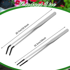 Lasnten feeding tongs straight tip reach safely for hands-free feeding.