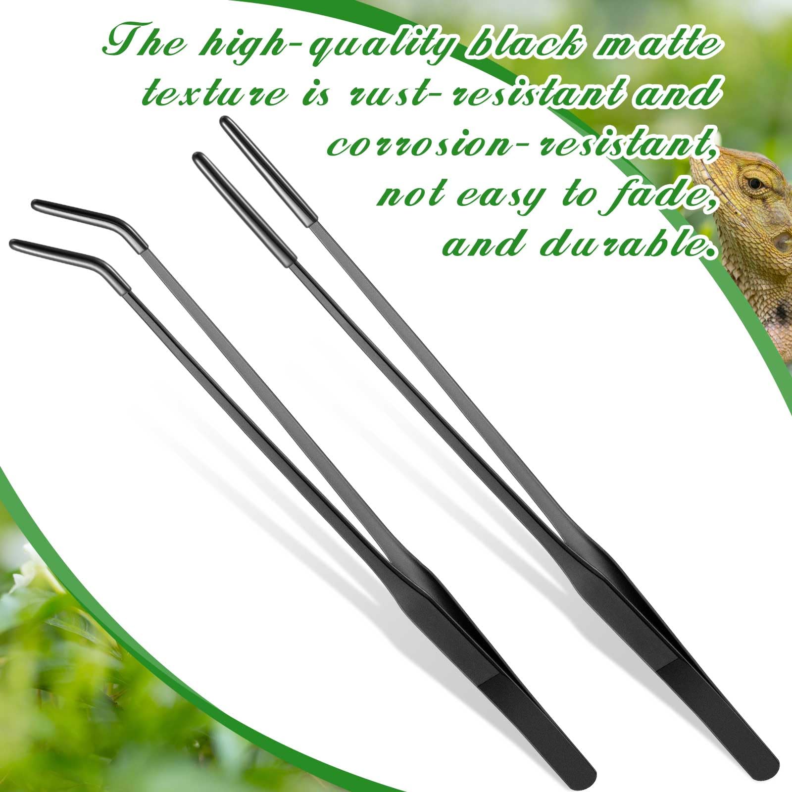 Lasnten stainless steel tongs closeup with durable rubber tip.