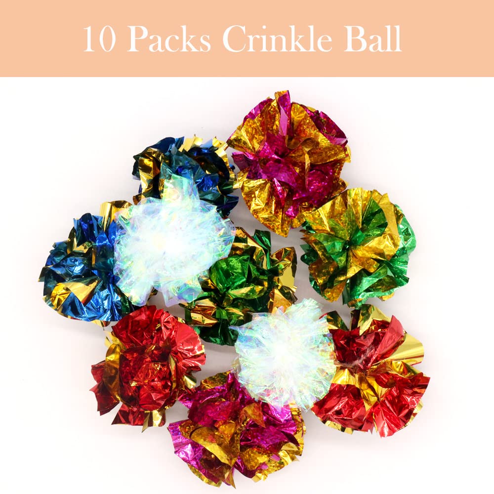 LASOCUHOO cat toys spiral springs pack provides bouncing stimulation and playful exercise