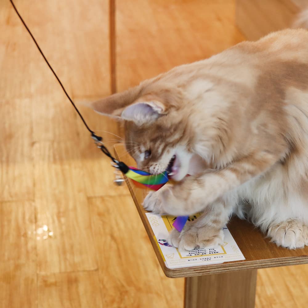 LASOCUHOO assorted-color-worms offer versatile play options for cats.