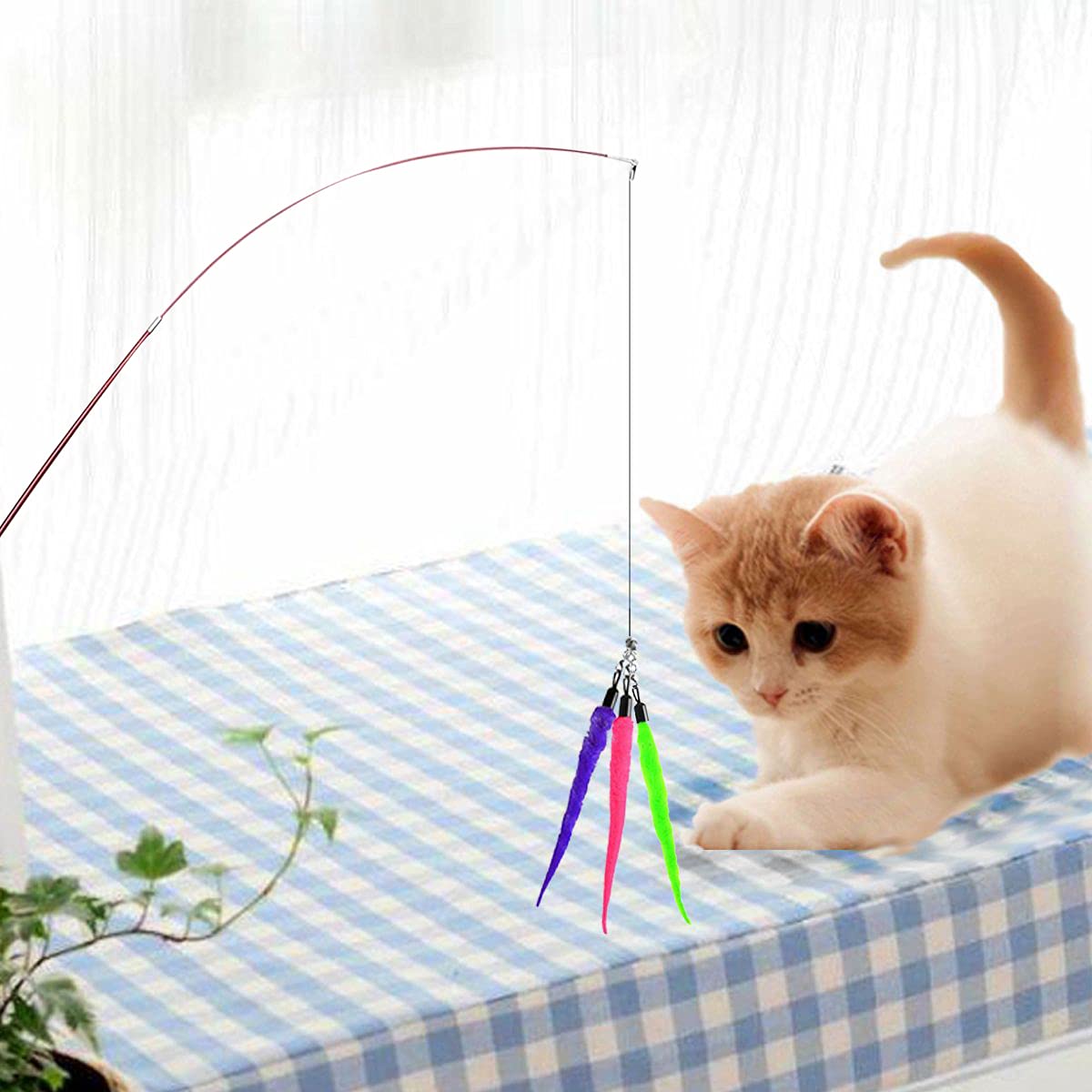 LASOCUHOO cat-worm-toy-motion aids indoor/outdoor playtime variety