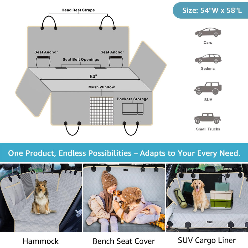 Lassie mesh window design improves airflow and keeps pets calm.