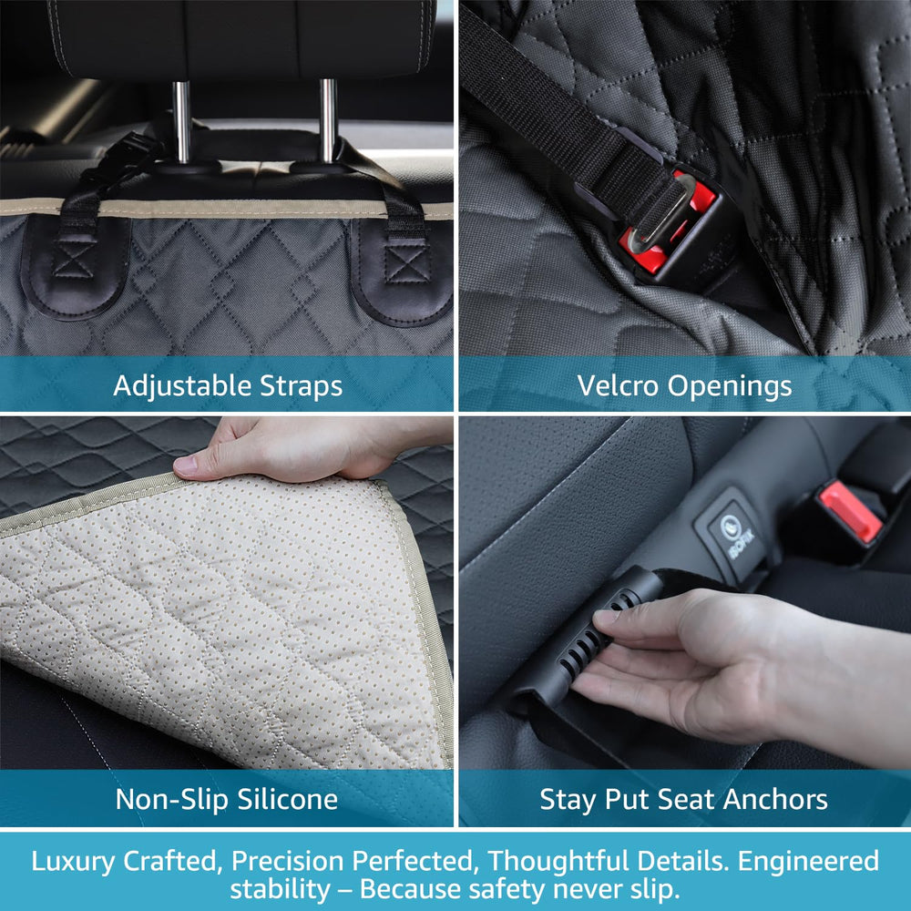 Lassie durable scratch-proof Oxford base resists claws and dirt.