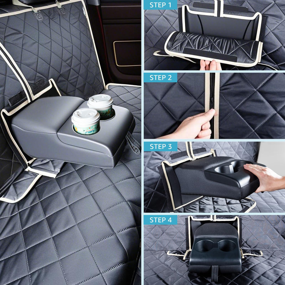 Lassie spacious hammock for large dogs in crew cab providing room to move.
