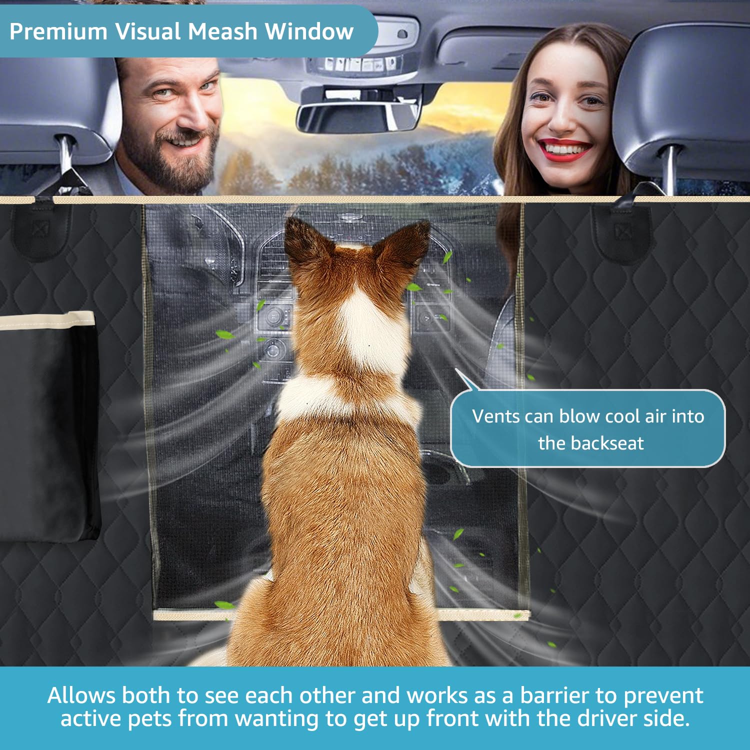 Lassie waterproof car seat cover keeps back seats dry after spills.
