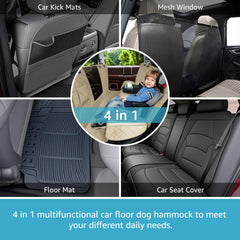 Lassie waterproof truck dog seat cover two-layer design keeps seats dry.