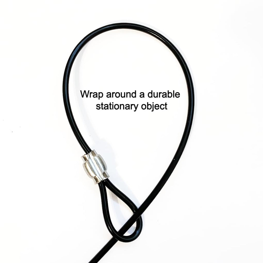 LAST LEASH Training Tie Down 6ft durable-wire-rope detail highlights safety and durability.