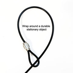 LAST LEASH Training Tie Down 6ft durable-wire-rope detail highlights safety and durability.