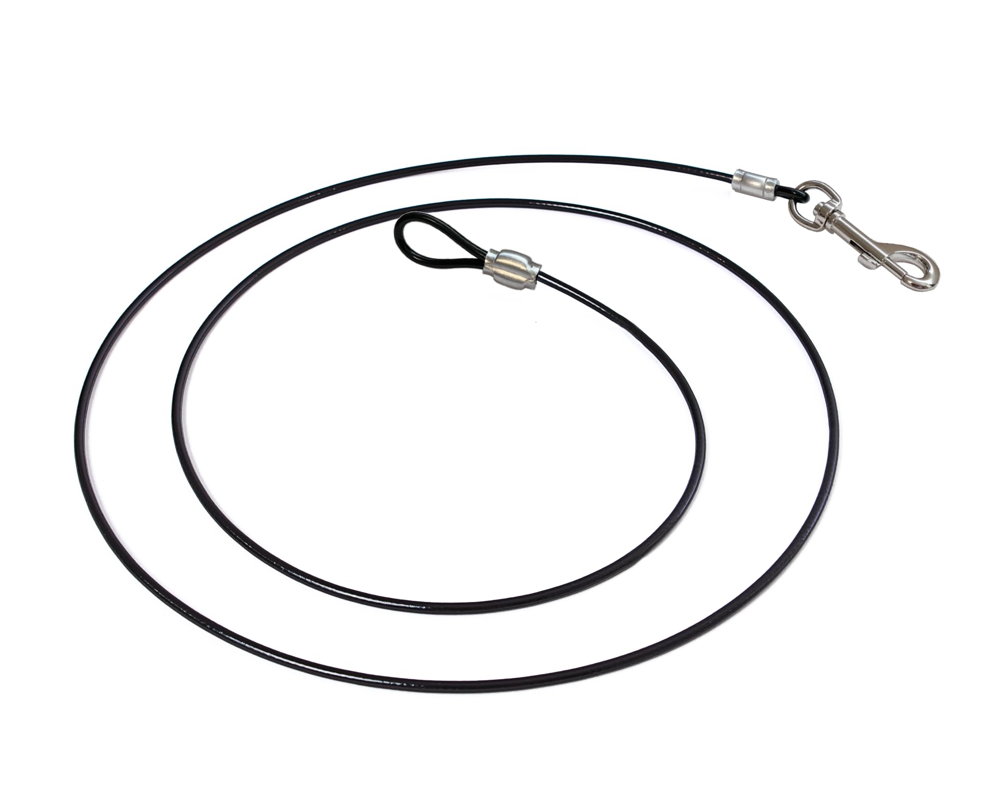 LAST LEASH Training Tie Down 6ft strap closeup showing chew-prevention design.