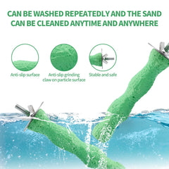 Lasuroa anti-slip bird nail file surface ensures stable standing during grooming