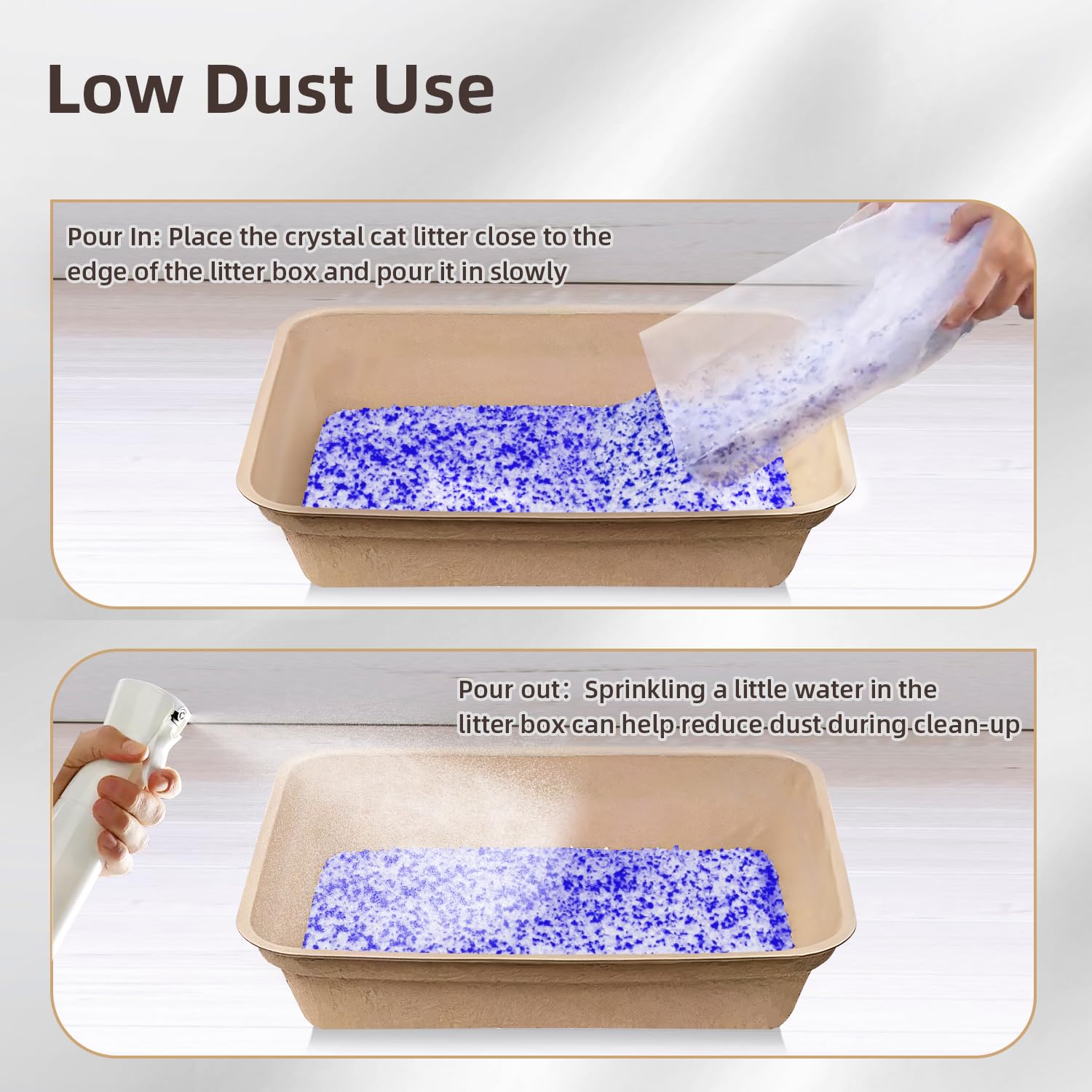 LaSyL natural silica gel crystals are unscented and pet-friendly