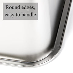 Lawei stainless steel, durable litter pan resists bending under active cats.