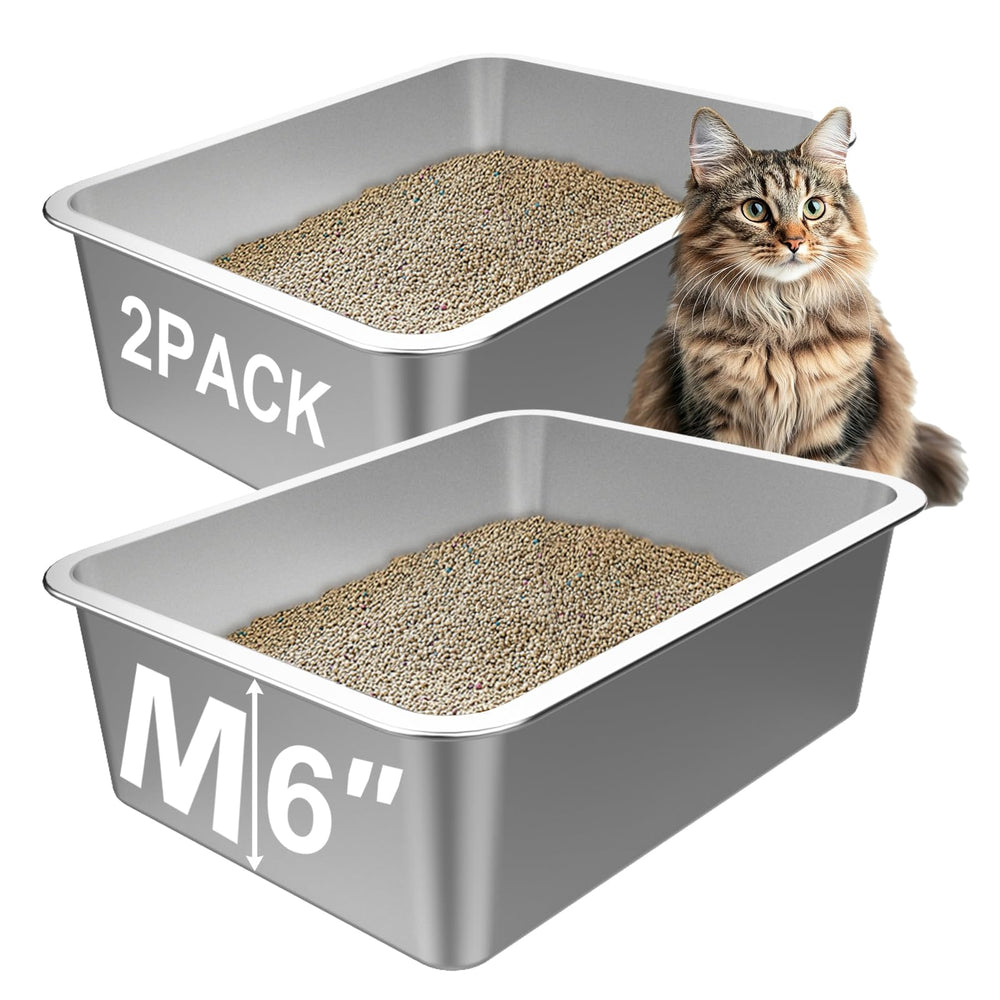 Lawei metal tray with smooth edges protects paws and reduces snags.