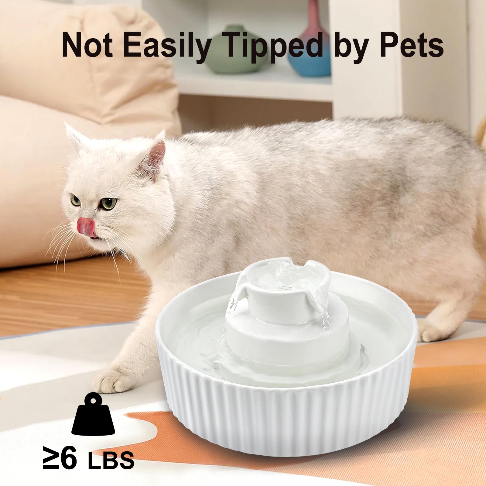 Lawfery 2L capacity water reservoir ready for multi-pet households.