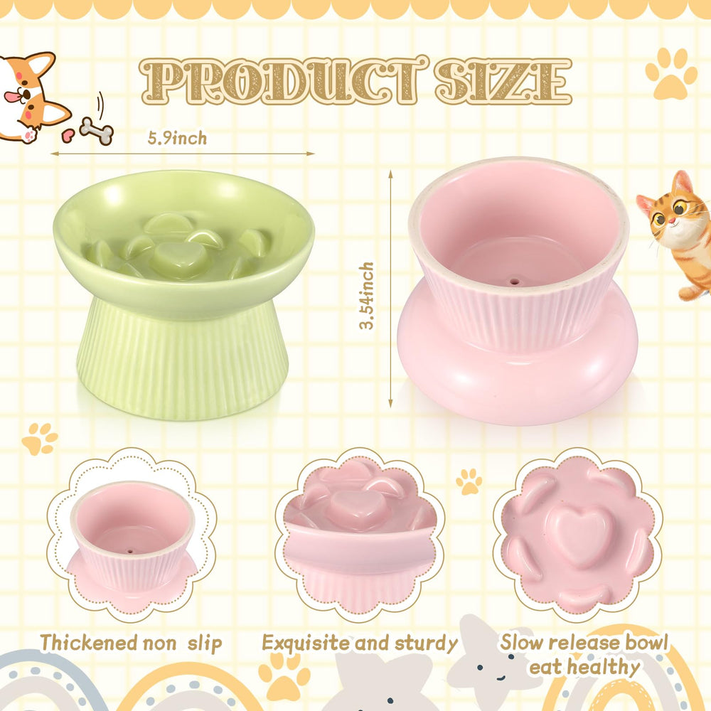 Layhit ceramic bowls in green and pink, top view emphasizes smooth glaze and meal-friendly size