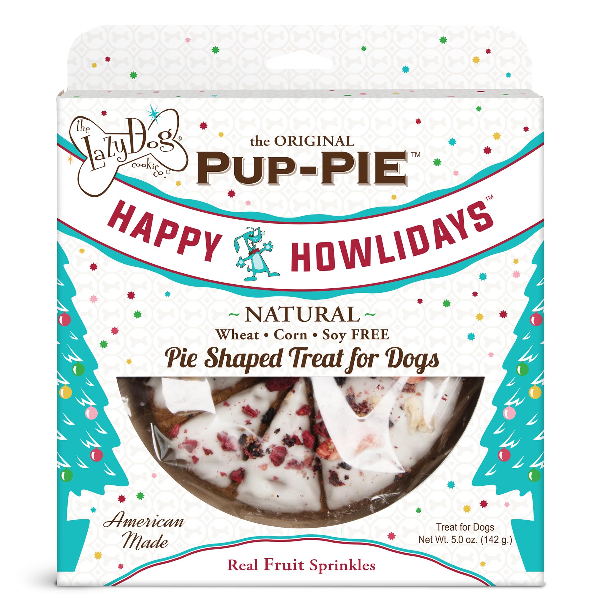 The Lazy Dog Cookie Co. Pup-Pie oven-baked dessert for dogs, festive aroma