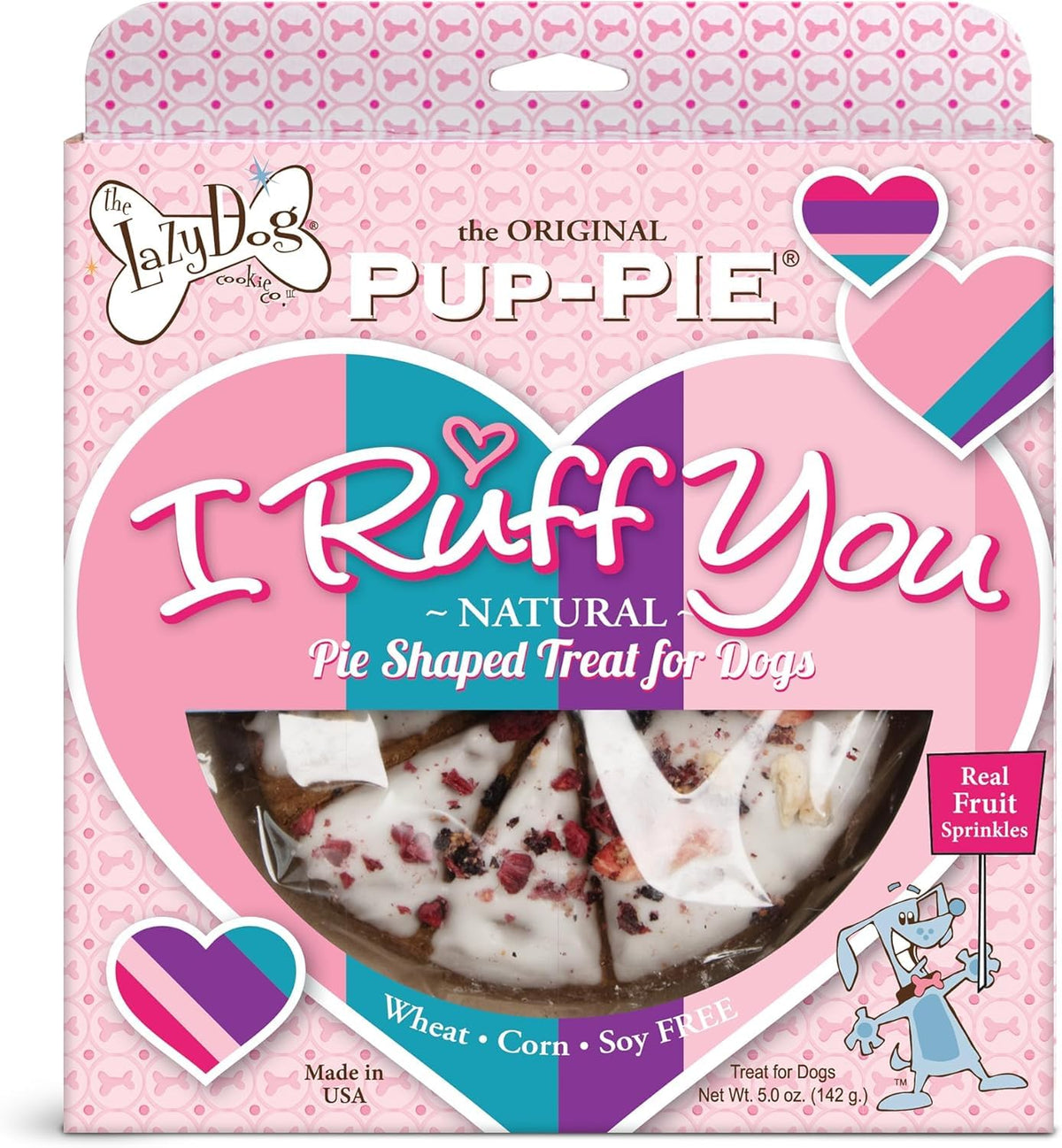 The Lazy Dog Cookie Co. Pup-Pie 6inch assembly: celebration-ready dog treat