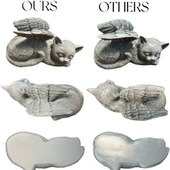 LAZYESTHER cat urn black finish complements any home memorial display