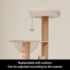 Lazyworm Solid wood climbing levels invite climbing and scratching for exercise.