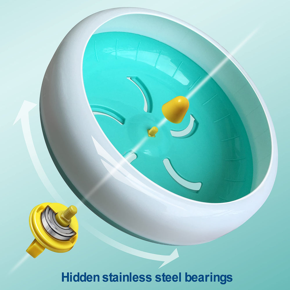 lazyyzal hamster silent wheel 7in blue easy-clean — simple to rinse and maintain