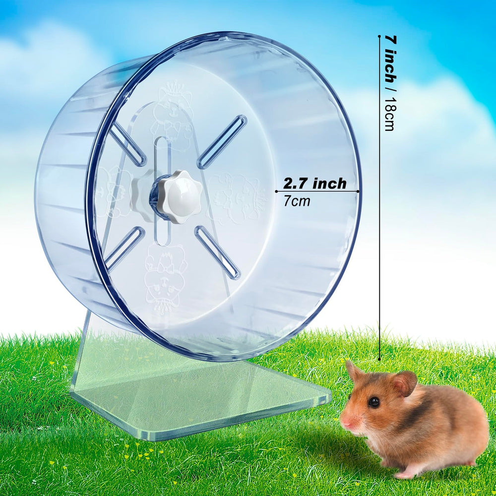 lazYYzal hamster wheel durable structure conveys chew-resistant materials for long-lasting use.