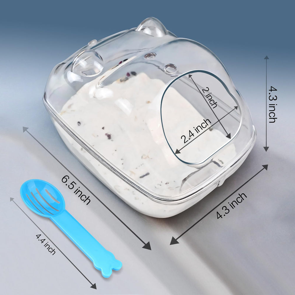 lazyyzal leak prevention space capsule minimizes sand leakage for tidier cages.
